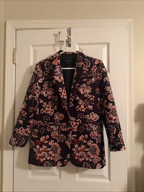 Ann Taylor Floral Print Oversized Blazer Jacket- Like new